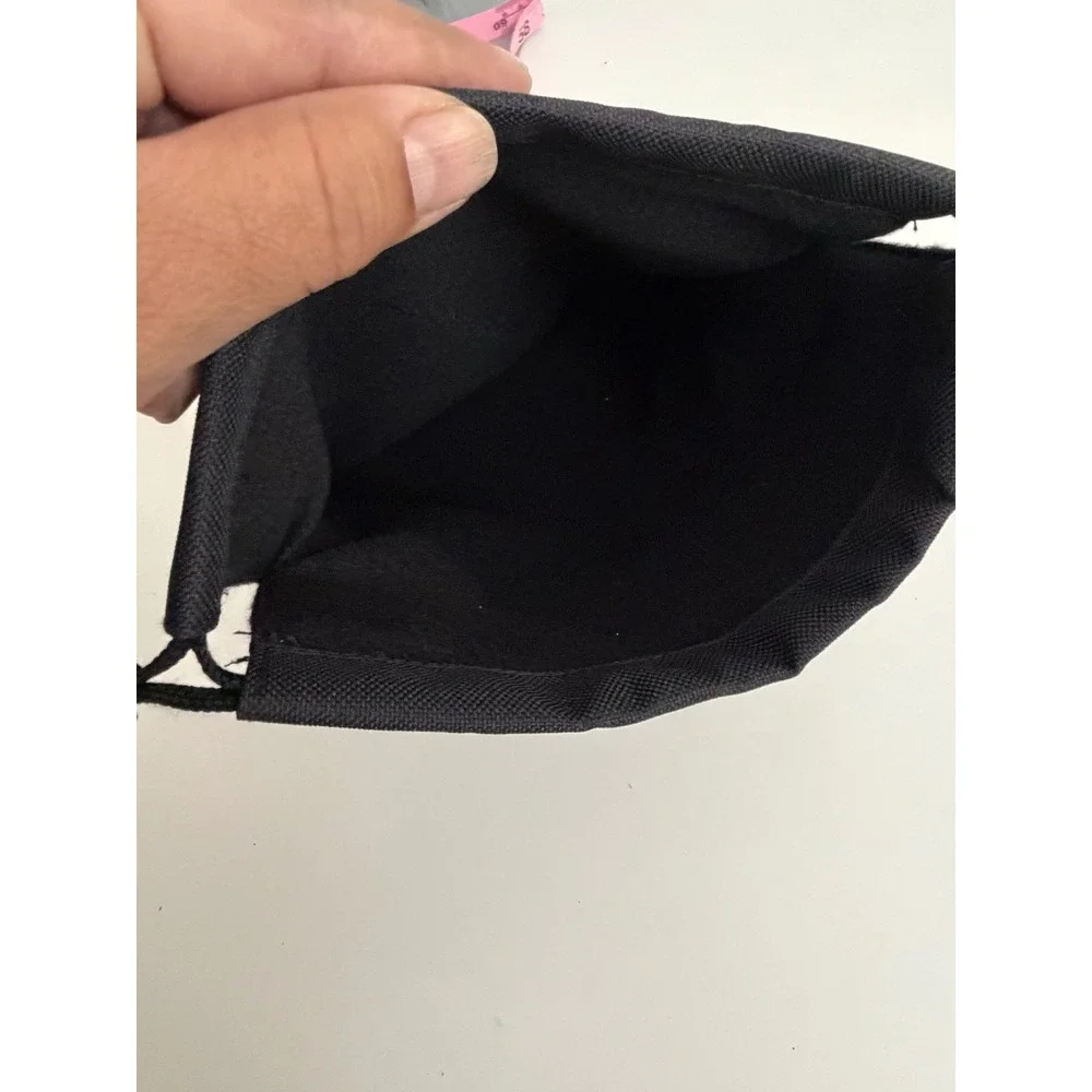 Sony Black Canvas Drawstring Pouch‎ Storage Bag for Headphones Cables 8.5x7 Inch